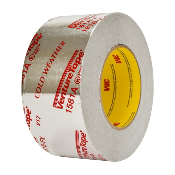 3M VentureTape Foil Tape, 2-1/2 IN x 60 Yards, 1581A-G075 7100043830 - main
